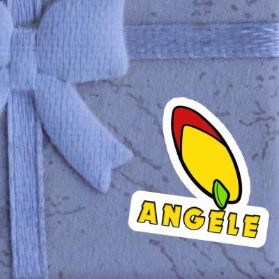 Surfboard Aufkleber Angele Notebook Image