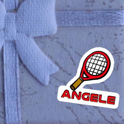 Angele Autocollant Raquette de tennis Notebook Image