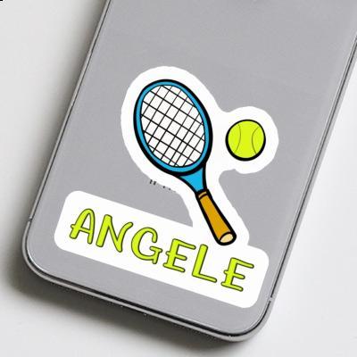 Sticker Tennisschläger Angele Laptop Image