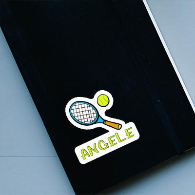 Angele Sticker Tennis Racket Notebook Image