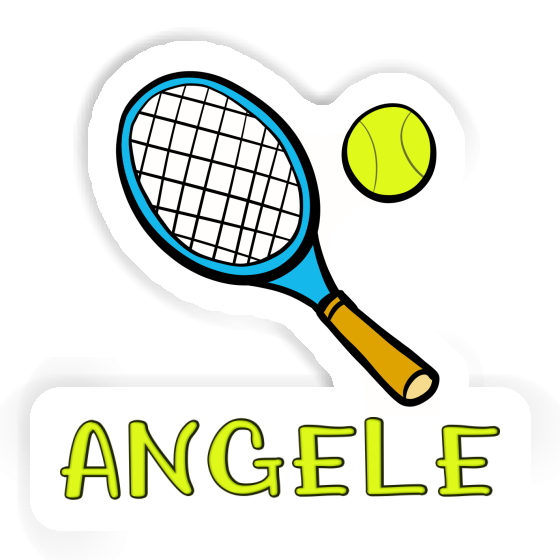 Angele Sticker Tennis Racket Image