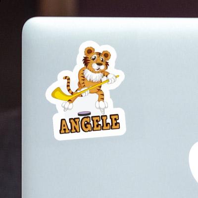 Autocollant Tigre Angele Laptop Image