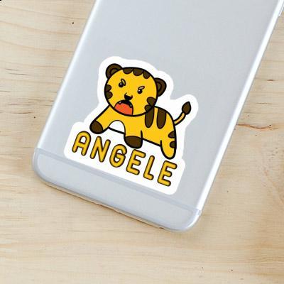 Aufkleber Angele Baby-Tiger Gift package Image