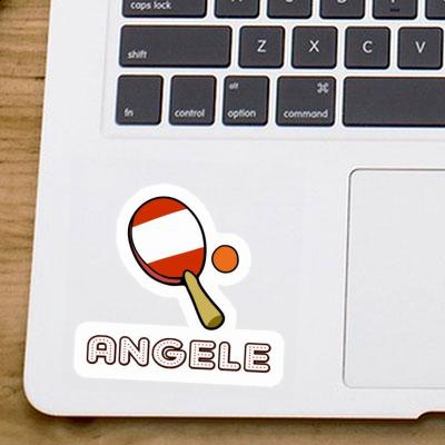 Table Tennis Paddle Sticker Angele Notebook Image