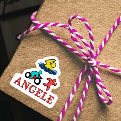 Triathlet Sticker Angele Notebook Image