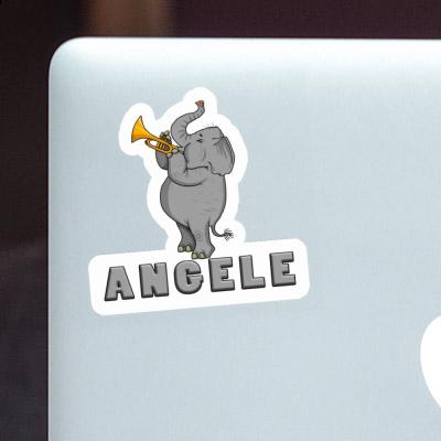 Sticker Elephant Angele Laptop Image