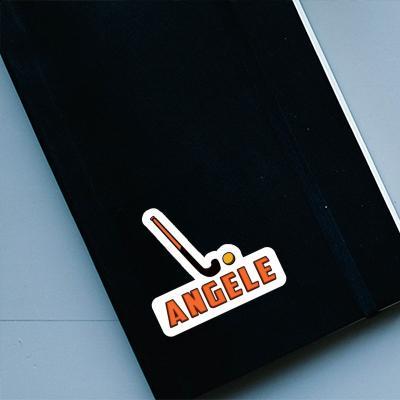 Unihockeyschläger Sticker Angele Image