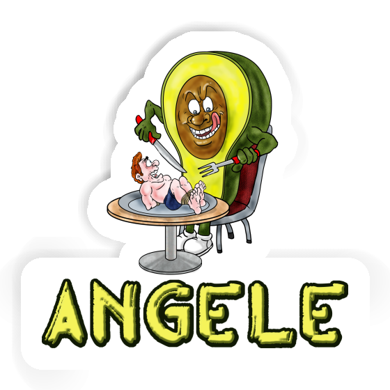 Aufkleber Angele Avocado Laptop Image