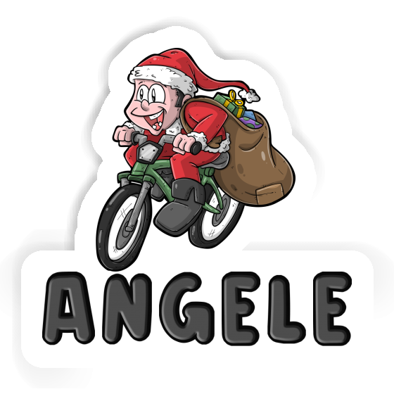 Bicycle Rider Sticker Angele Notebook Image