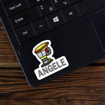 Vibrationsstampfer Sticker Angele Notebook Image