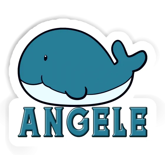 Angele Sticker Whale Fish Laptop Image