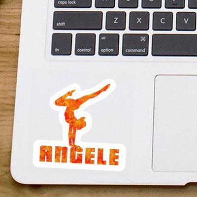 Sticker Yoga Woman Angele Notebook Image