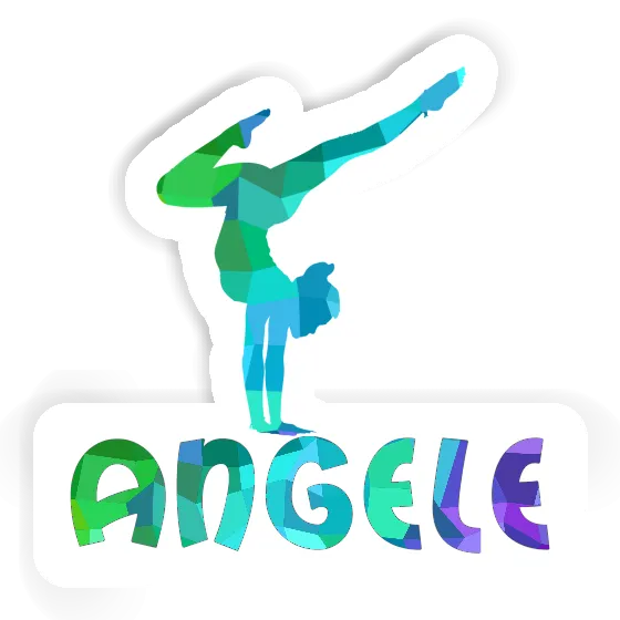 Yoga Woman Sticker Angele Gift package Image