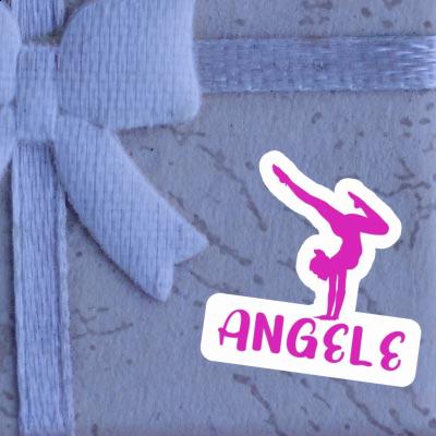 Angele Sticker Yoga Woman Notebook Image