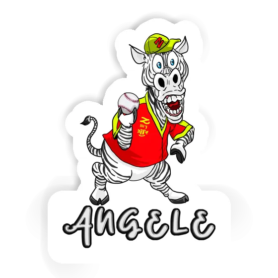 Zebra Sticker Angele Laptop Image