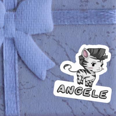 Aufkleber Angele Zebra Gift package Image