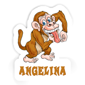 Affe Aufkleber Angelina Image