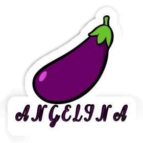 Aubergine Sticker Angelina Image