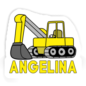 Excavator Sticker Angelina Image