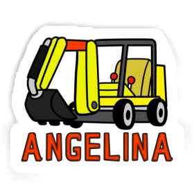 Mini-Excavator Sticker Angelina Image