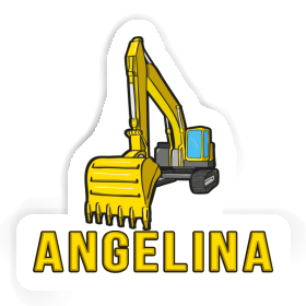 Excavator Sticker Angelina Image