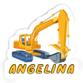 Sticker Excavator Angelina Image