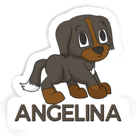 Angelina Sticker Mountain Dog Image