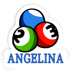 Sticker Billiard Ball Angelina Image