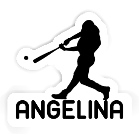 Angelina Sticker Baseball Player Image