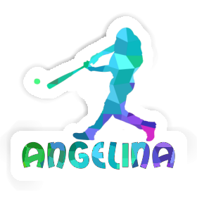 Angelina Sticker Baseball Player Image