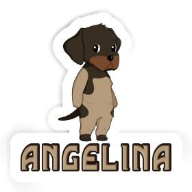 German Wirehaired Sticker Angelina Image