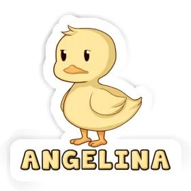 Aufkleber Ente Angelina Image