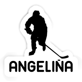 Aufkleber Eishockeyspieler Angelina Image