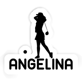 Aufkleber Golferin Angelina Image