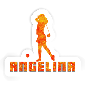 Golferin Aufkleber Angelina Image