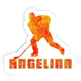 Aufkleber Eishockeyspieler Angelina Image