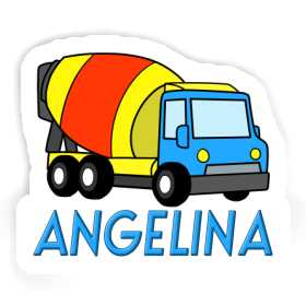 Mixer Truck Sticker Angelina Image