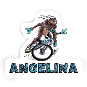 Aufkleber Mountainbiker Angelina Image