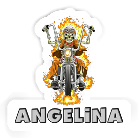 Aufkleber Angelina Motorradfahrer Image