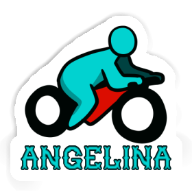 Sticker Motorradfahrer Angelina Image