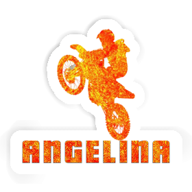 Motocross-Fahrer Aufkleber Angelina Image