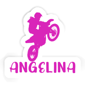 Motocross-Fahrer Aufkleber Angelina Image