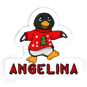 Angelina Aufkleber Weihnachtspinguin Image