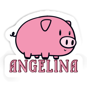 Schwein Sticker Angelina Image