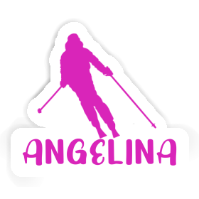 Sticker Skier Angelina Image