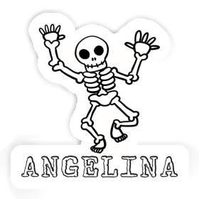 Sticker Angelina Skull Image