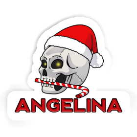 Sticker Christmas Skull Angelina Image