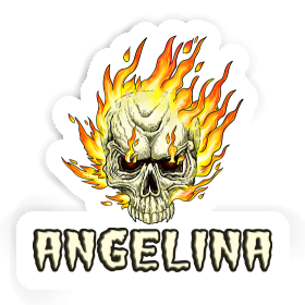 Totenkopf Aufkleber Angelina Image