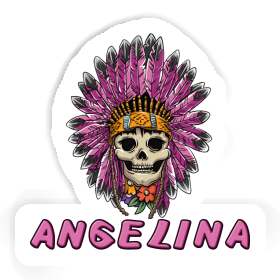 Sticker Angelina Womens Skull Image