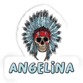 Angelina Sticker Skull Image